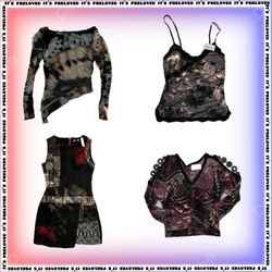 Energía de chica alternativa - tops, faldas y vest..