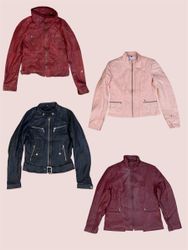 Jaqueta de couro Y2K (TS:1258)