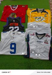 NFL, NHL, NBA, MLB, Jersey (50) pcs