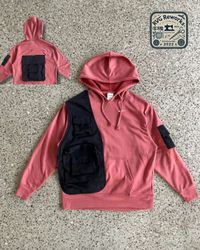 Upcycled Utility Panel Hoodie