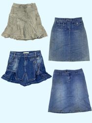 Vintage Blaue Denim-Röcke(TS:1265)