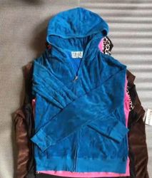 Juicy Couture Track Zip Hoodie – Soft Velour, Retr..