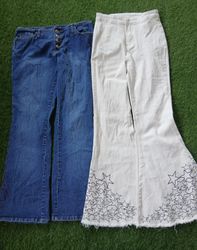 Jeans a zampa d'elefante/boot cut senza marca (266..