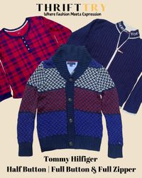 Pulls Tommy Hilfiger à demi boutons, à boutons com..