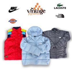 VPX276 Mix Brand Puffer Jackets Incl. TNF/Nike/Adi..