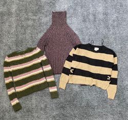 Y2K Cozy Striped Knitwear