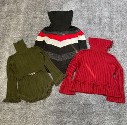 Y2K Rippenrollkragen-Bundle