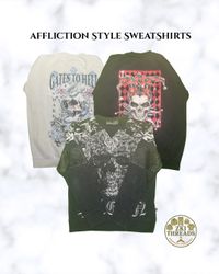Affliction Style Sweatshirts (E50)