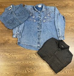 Camicia di denim con bottoni (11)