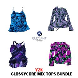 Y2K Glossy Core Mix Tops Bundle - EV01165