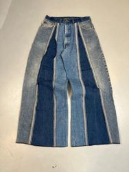 Upcycled Carhartt Panel Denim Jeans