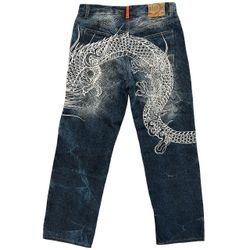 Jeans ricamati giapponesi y2k 50 pezzi