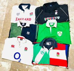 Mix vintage club rugby shirts bundle 75