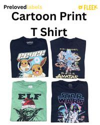 Cartoon-Print T-Shirt (1083)