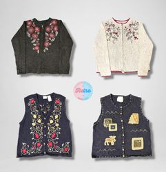 Conjunto de Tejidos Vintage de los 90 y Y2K (E)