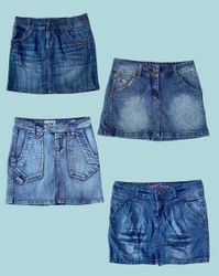 Vintage Denim Mini-Röcke aus den frühen 2000er Jah..