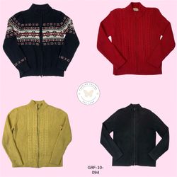 Double Zipper Sweater – Trendy Two-Way Zip Knit Es..