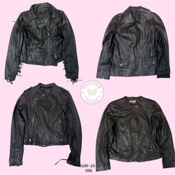 Classic Leather Moto Jacket – Rare Fashion Piece (..