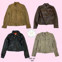 Leather Jacket – Classic Vintage Moto Style Essent..
