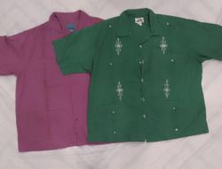Conjunto de Camisas Cubanas Vintage CRZ0518