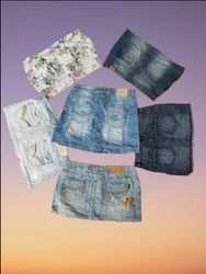 Y2k mini denim skirts (MSK69)