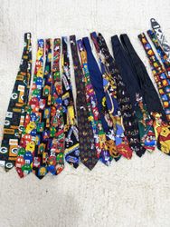 Gravatas Vintage de Cartun e Novelty – Lote Mistur..