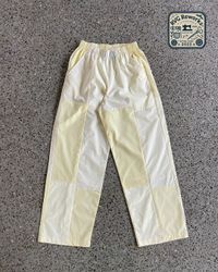 Pantalones de patchwork de algodón reciclado