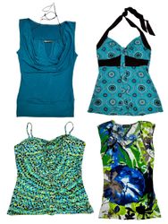Y2K Style Tops Ozeanfarben: TT-034