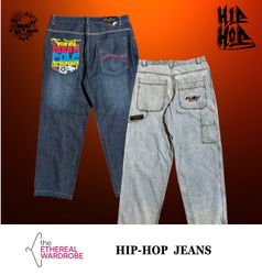 Jeans Vintage Hip Hop incluant Southpole, FUBU, Ec..