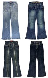 Glam Groove Y2K Flare Jeans: TT-040