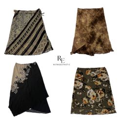 Y2K Floral Unique Maxi Skirts RE-2370