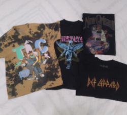 ZV0544 Vintage  Music T-Shirt Bundle