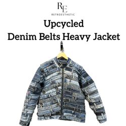 Upcycled Denim Belts Heavy Jacket (RERP)