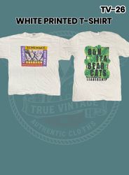 Magliette stampate bianche Tv-26