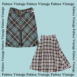 (FV-264) Tartan Checked Skirt