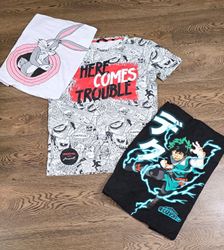 T-shirt con stampa di cartoni animati