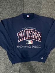 Vintage-Druck Russell Rundhals-Sweatshirts