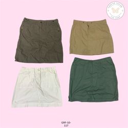 Leger Baumwolle Cargo Minirock – Moderner Streetwe..