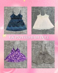 Abiti a camicia stampati Y2K