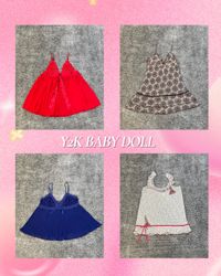 Tops Baby Doll Y2K
