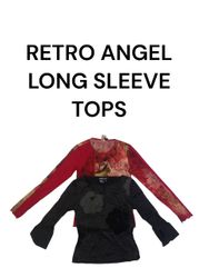 Retro Angle Long Sleeve tops