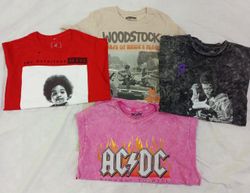 ZV0566 Vintage  Music T-Shirt Bundle