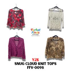 FFV -0098 Y2K SNUG CLOUD KNIT TOPS