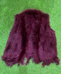 Real fur waistcoat