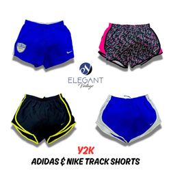 Y2K Adidas & Nike pantalones cortos de pista - EV0..