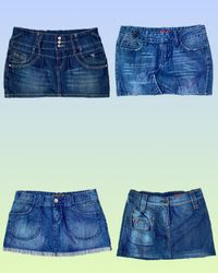 Y2K Icoinic Denim Mini Skirts (TS-1327)