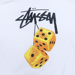 CR695 Upcycled REWORK STYLE STUSSY PRINTED HOODIE