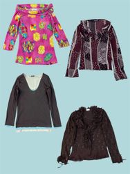 Y2K Mix Full Slerve Tops (TS-13010)