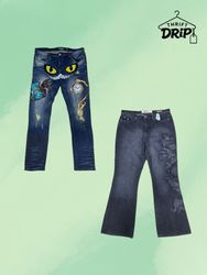 Y2K Embellished/Embroided Jeans [TD-241]