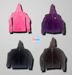 Authentic Vintage Juicy Couture Velour Hoodie Coll..